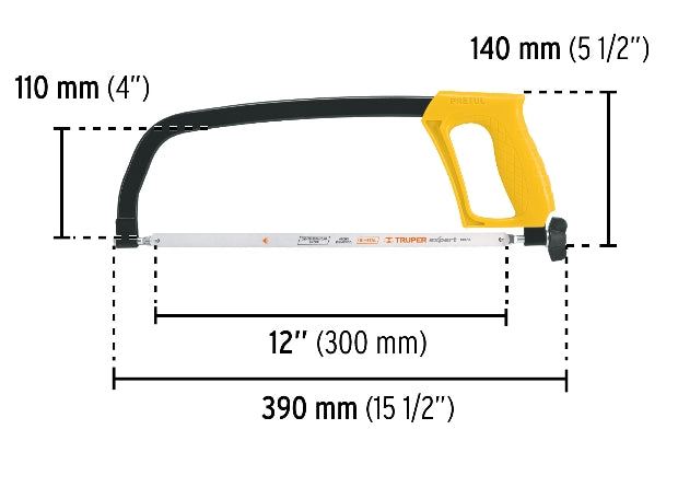 ARCO 12' DE SOLERA PARA SEGUETA, PRETUL
