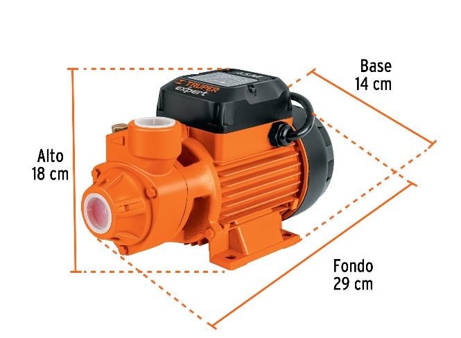 BOMBA PERIFERICA PARA AGUA DE 3/4 HP