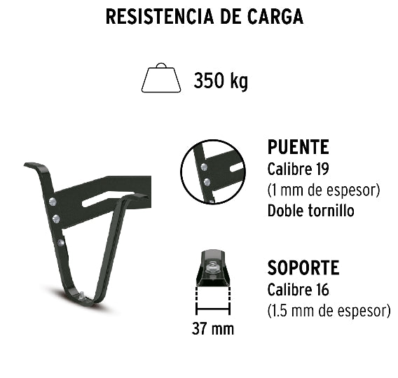 CARRETILLA 4 FT, SÓLIDA, PRETUL, ROJA