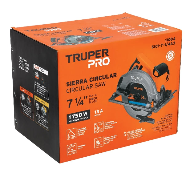 SIERRA CIRCULAR 7-1/4' 1750 W, PROFESIONAL, TRUPER