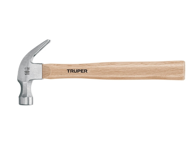 MARTILLO PULIDO 16 OZ UÑA CURVA, MANGO MADERA, TRUPER