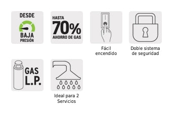 CALENTADOR DE PASO INSTANTÁNEO 11 L 2 SERVICIOS GAS L.P.