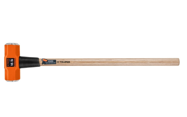 MARRO OCTAGONAL 16 LB, MANGO DE MADERA 36', TRUPER
