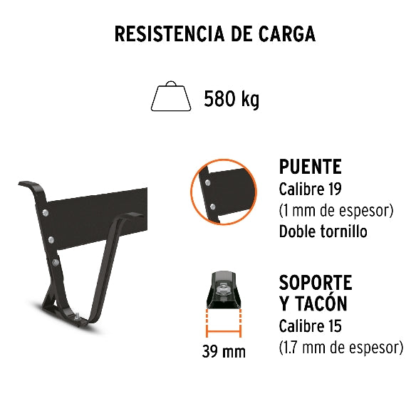 CARRETILLA LLANTA SÓLIDA, 4.5FT3