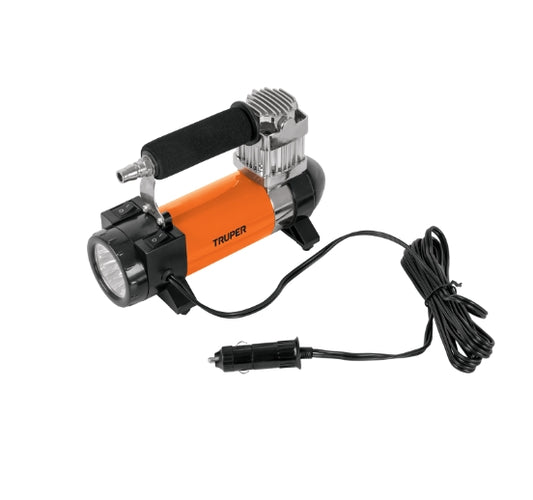 COMPRESOR DE AIRE 12 V PORTÁTIL, PARA AUTO, INCLUYE MALETÍN