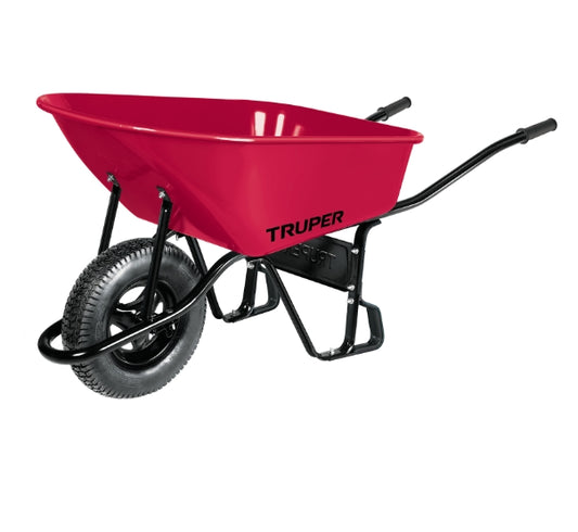 CARRETILLA 6 FT3 NEUMÁTICA, BASTIDOR TUBULAR, TRUPER