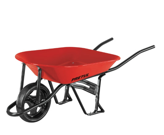 CARRETILLA 4 FT, SÓLIDA, PRETUL, ROJA