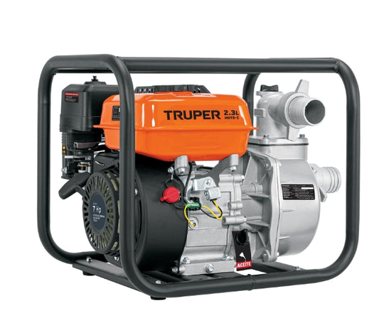 MOTOBOMBA AUTOCEBANTE 2' X 2' A GASOLINA 7 HP, TRUPER