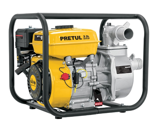 MOTOBOMBA AUTOCEBANTE 2' X 2' A GASOLINA 6-1/2 HP, PRETUL
