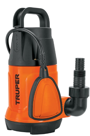 BOMBA SUMERGIBLE PLÁSTICA PARA AGUA LIMPIA 1 HP, TRUPER