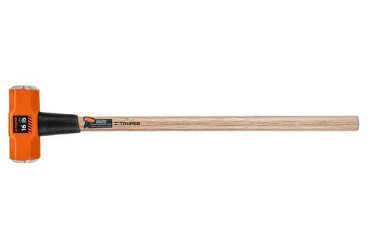 MARRO OCTAGONAL 16 LB, MANGO DE MADERA 36', TRUPER