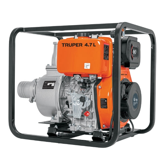 MOTOBOMBA PARA AGUA PARA USO AGRÍCOLA 10 HP DIÉSEL 4X4, 4 TIEMPOS