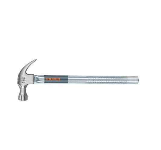 MARTILLO TUBULAR PULIDO 16 OZ UÑA CURVA, TRUPER