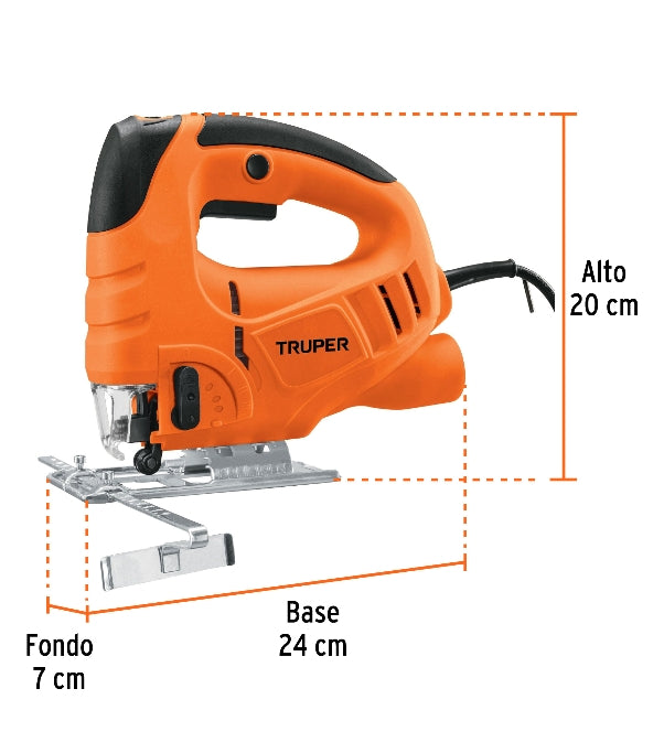SIERRA CALADORA 550 W 4.5 A VELOCIDAD VARIABLE, PROFESIONAL