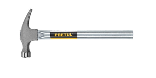 MARTILLO UÑA RECTA 16 OZ, MANGO TUBULAR, PRETUL